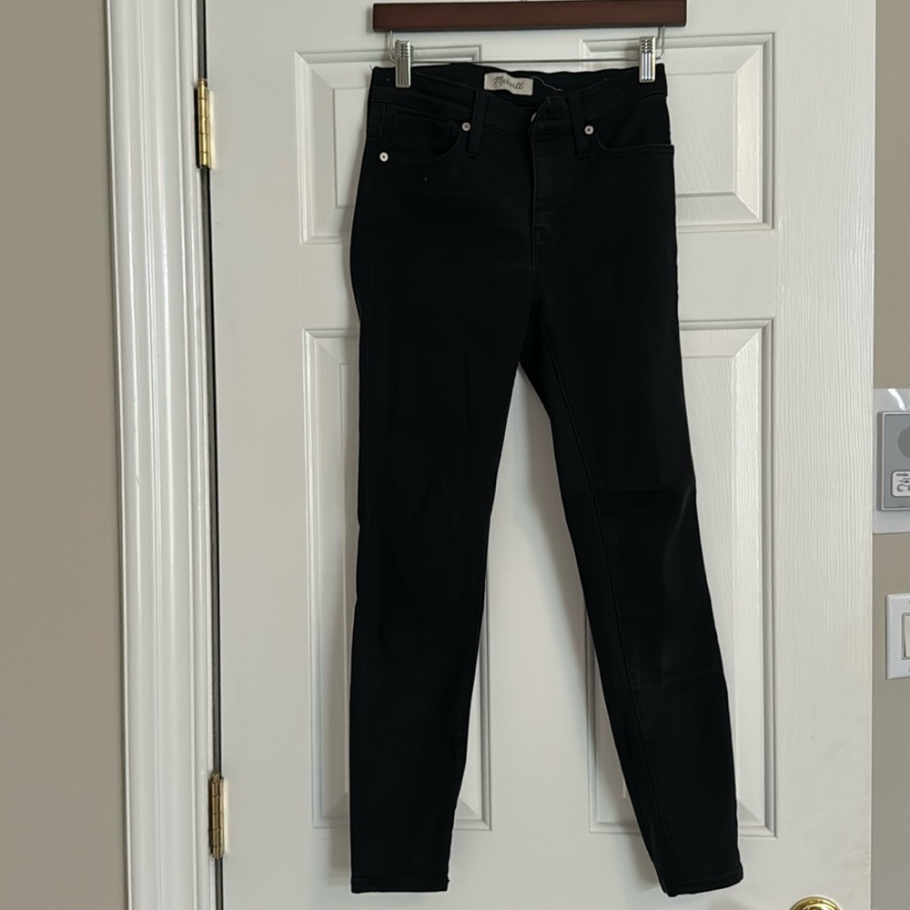 Madewell black skinny jeans